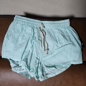 Billabong Mint Stripe Women's Athletic Drawstring Shorts